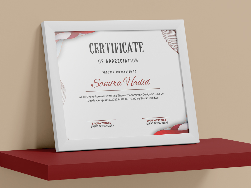 Certificates