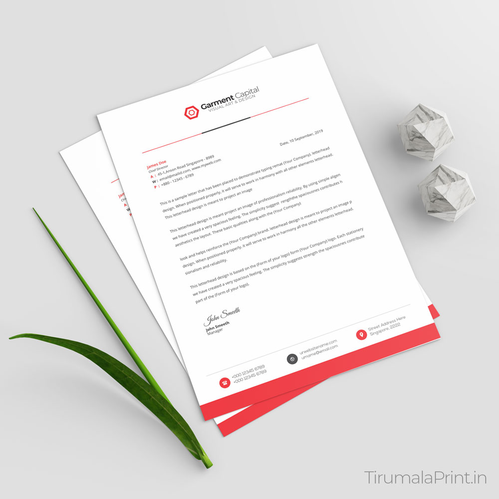 Letterhead Printing A4 2