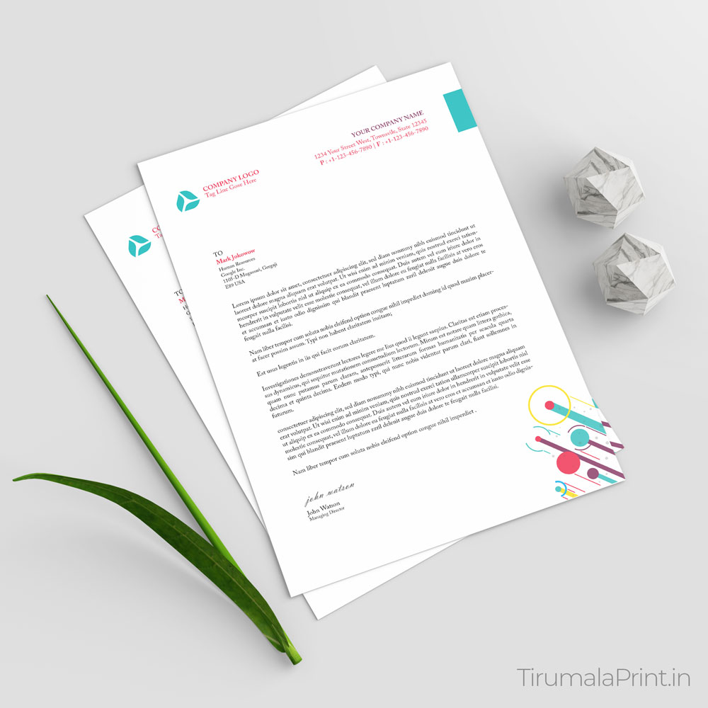 Letterhead Printing A4 3